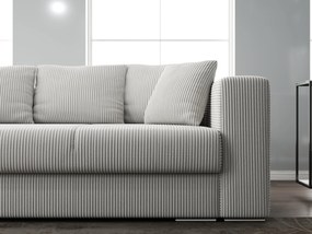 Canapea extensibilă dumonde cu ladă de depozitare si sezut confortabil din spuma high-density, Gloria Zoom Cream 240x100 cm