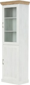 Vitrină, pin nordic/stejar sălbatic, ROYAL W1D