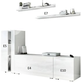 Mobilier living Berny 40 (alb + alb lucios). 1041455