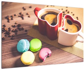 Tablou cu cafea și macarooni (90x60 cm)