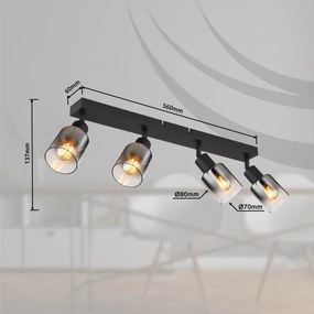 Spot HUBERTUS 4xE14/40W/230V Globo 54308-4