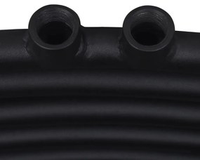 Radiator port-prosop incalzire baie, curbat, 500 x 1160 mm, negru 1, Negru, 500 x 1160 mm, Curbat