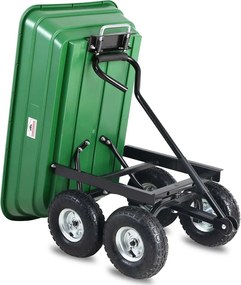 Cărucior de grădină JEREMY cu funcție de înclinare 51x103,5x92,5cm, verde Gardebruk