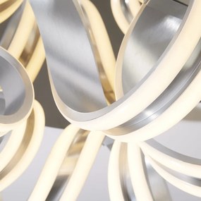 Lustra LED aplicata design modern Belle argintiu
