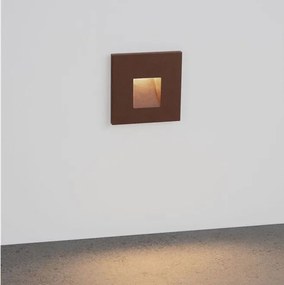 Spot aplicat perete exterior LED 3000K IP65 Pik corten