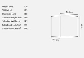 Aplica LED de exterior ambientala stil nordic IP44 Milda antracit