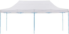 Pavilion pliant 2,9x5,7m-alb, cu geanta de transport