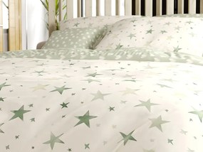 Lenjerie de pat din microfibra STARS HEARTS verzi Dimensiune lenjerie de pat: 70 x 90 cm | 140 x 220 cm