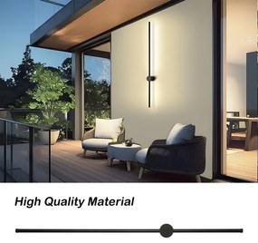 Brilagi - Aplica LED de exterior AURA LED/20W/230V 3000K IP54 negru