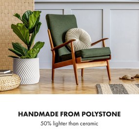 Heusden, kvetináč, Polystone, vhodný pre rastliny, ručná výroba