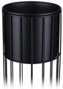 Ghiveci metalic de flori LOFT 70x20 cm negru