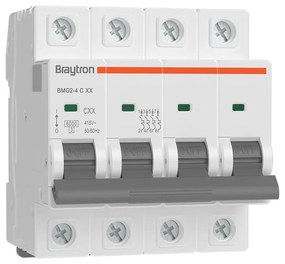 Siguranta automata 4P, 6A, curba de declansare C, capacitate de rupere 6kA, Braytron