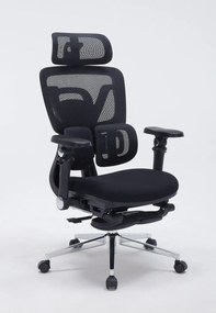 RESIGILAT- AERONIX SG630 FOAM SEAT Black – Scaun ergonomic premium FOAM SEAT, Cotiere 7D, Suport Lombar Dublu, Șezut Translație, Mecanism multifunctional inclinare/blocare, Suport pentru picioare