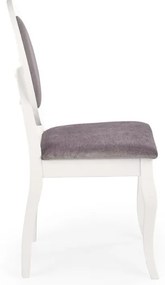 Scaun de bucaterie Barock, gri/alb