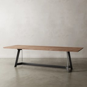 Masa din lemn si picioare metalice • model BAKU
