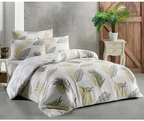 Lenjerie de pat din bumbac Kvalitex Delux Sanel, gri, 140 x 200 cm, 70 x 90 cm