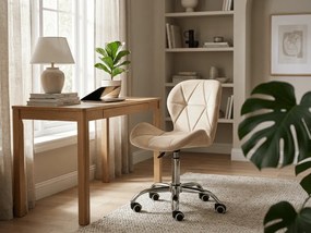 Scaun de birou crem AVOLA VELVET