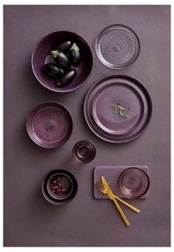 Bol mic negru/mov din gresie 1 l Gastro Black/Purple – Bitz