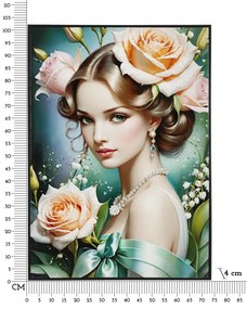 Mauro Ferretti Pânză Lacuită cu Cadru -B- cm 72x4x102 Fantasy | Aosom Romania