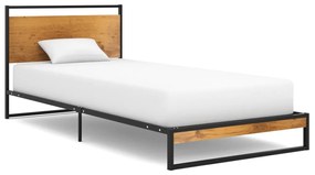 vidaXL Cadru de pat, 90x200 cm, metal