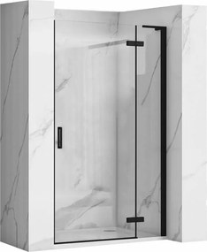 Usa de nisa batanta Rea Hugo 80 cm sticla 6 mm negru