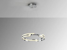Lustra LED moderna design circular Ciclos crom