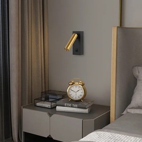 Spot LED de perete Brilagi MAYA LED/3W/230V 4000K negru/auriu