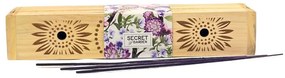 Arome  Secret garden cutie din lemn cu bețișoareparfumate Purple Haze, 10 bețișoare