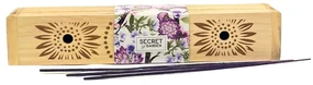 Arome  Secret garden cutie din lemn cu bețișoareparfumate Purple Haze, 10 bețișoare
