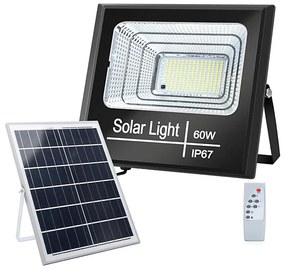 Proiector LED solar dimabil Aigostar LED/60W/3,2V IP67 + telecomandă