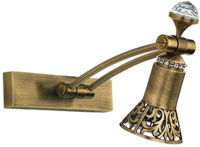 Aplica din alama pentru oglinda, tablou cu Cristal Coco