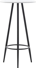 vidaXL Masă de bar, alb, 60 x 107,5 cm, MDF