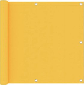 vidaXL Paravan de balcon, galben, 90 x 600 cm, țesătură oxford