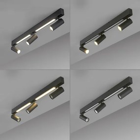 Schöner Wohnen 11794-18 - Spot LED DANTE 3xGU10/10W+LED/14,4W negru