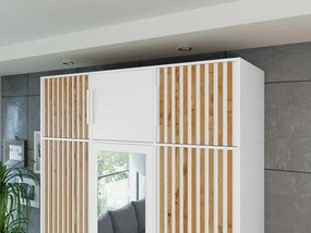 Suprastructură dulap Lenona Lux D3 (Alb + Stejar wotan) . 1104481