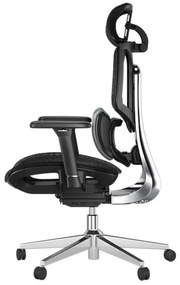 HBADA E3 AIR Scaun ergonomic, cu suport lombar dinamic pe 3 zone, tetieră reglabilă 3D, cotiere reglabile 3D, pivotant, Negru