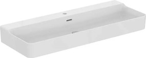 Lavoar suspendat Ideal Standard Atelier Conca 120 cm alb lucios cu orificiu baterie si preaplin