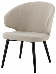 Scaun dining, natur, din stofa, Loon