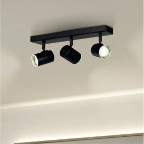 Eglo 901966 - Spot pentru baie CONSUMA 3x GU10/5W/230V IP44 negru