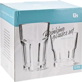 Set 12 pahare pentru diferite băuturi 250&amp;360ml
