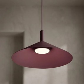 Lustră pe cablu ANEGA, 1x soclu GX53, 15 W, 230 V, diametru 30 cm, burgund