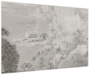 Tablou - Peisaj chinezesc (90x60 cm)
