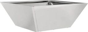 vidaXL Vază pentru Grădină Argintiu 40 x 40 x 15 cm Oţel inoxidabil