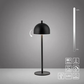 Schöner Wohnen 19244-18 - Lampă de birou LED BELLIS cu intensitate reglabilă, LED/2,5W/5V IP54, neagră