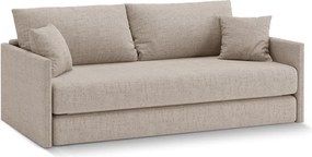 Canapea maro deschis extensibilă cu tapițerie din chenille 209 cm Shannon – Cosmopolitan Design