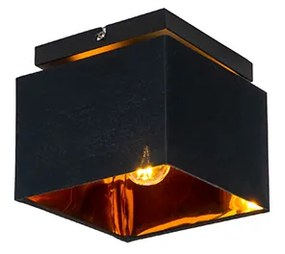 Plafoniera moderna neagra cu auriu - VT