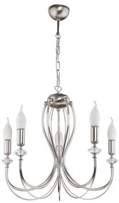 Jupiter 1615 - Lustră pe lanț MELODY 5xE14/40W/230V crom