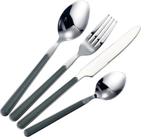Set 24 de tacаmuri Swiss Haus SH-CTS24G, 6 persoane, Otel inoxidabil, Inox/Verde