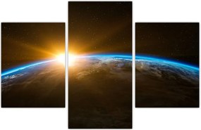 Tablou - Planeta Pământ și univers (90x60 cm)