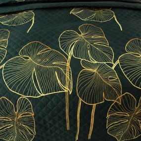 Cuvertura de pat cu model VENECIA verde inchis Dimensiune: 170 x 210 cm